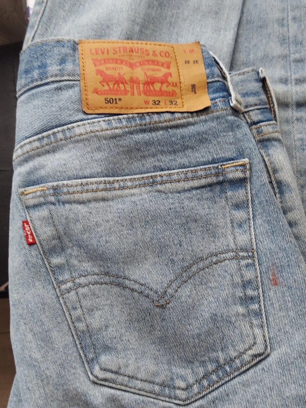 Levi's 501 Light Blue Denim Jeans